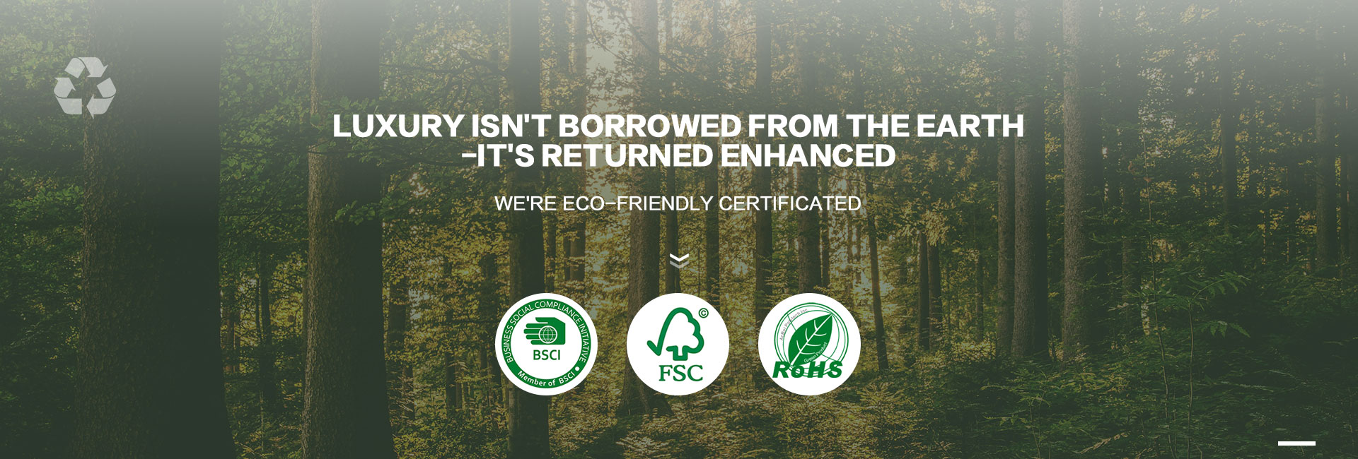 MuShine sustainability commitments and certifications